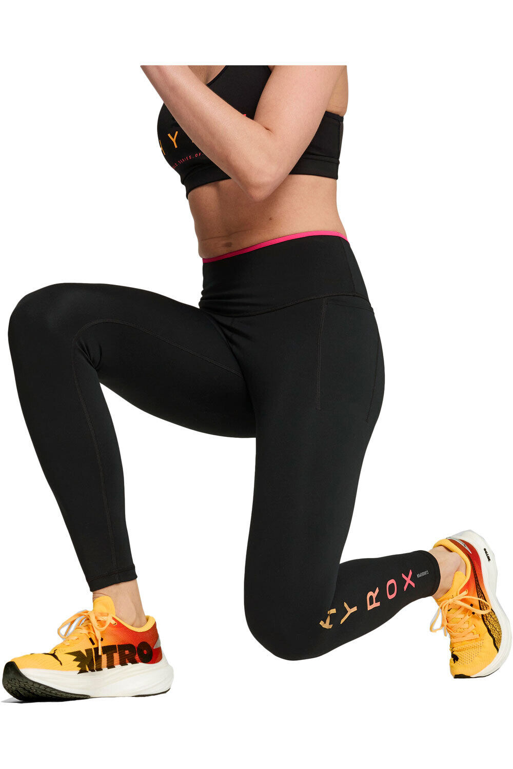 Puma pantalones y mallas largas fitness mujer HYROX x PUMA Cloudsp vista frontal