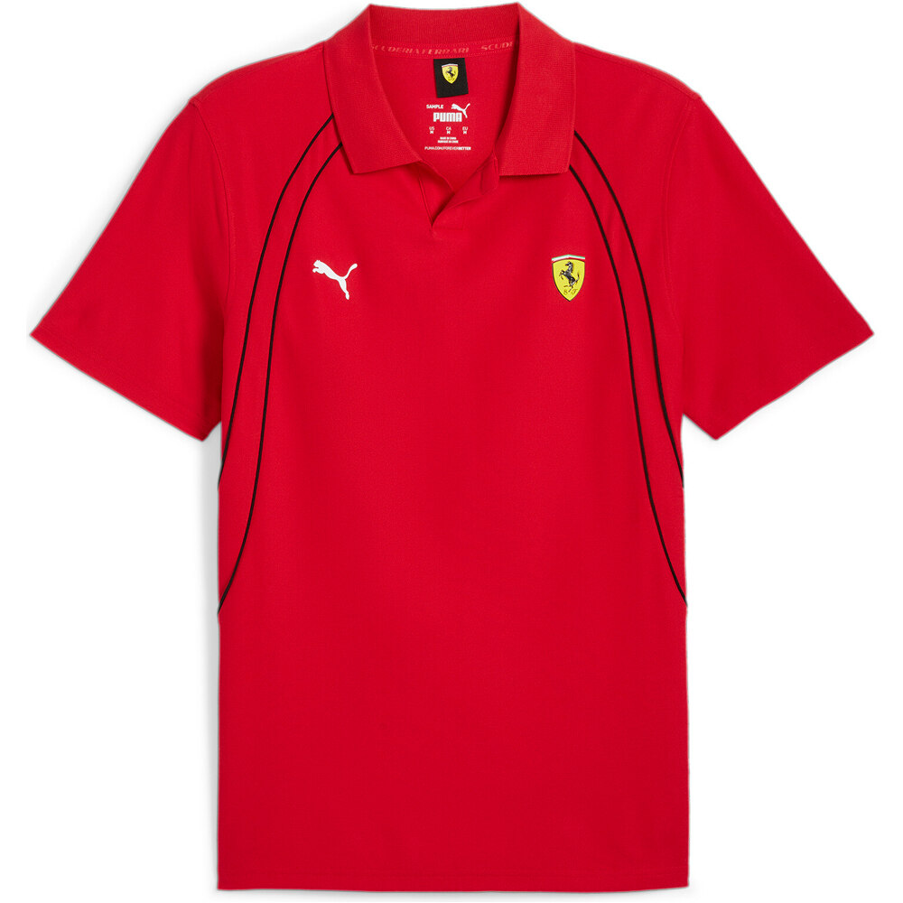 Puma polo manga corta hombre Ferrari Race Polo vista detalle