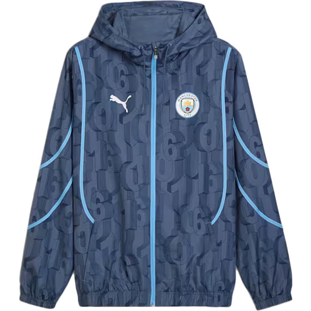 Puma sudadera entrenamiento fútbol MCFC Prematch Woven 04