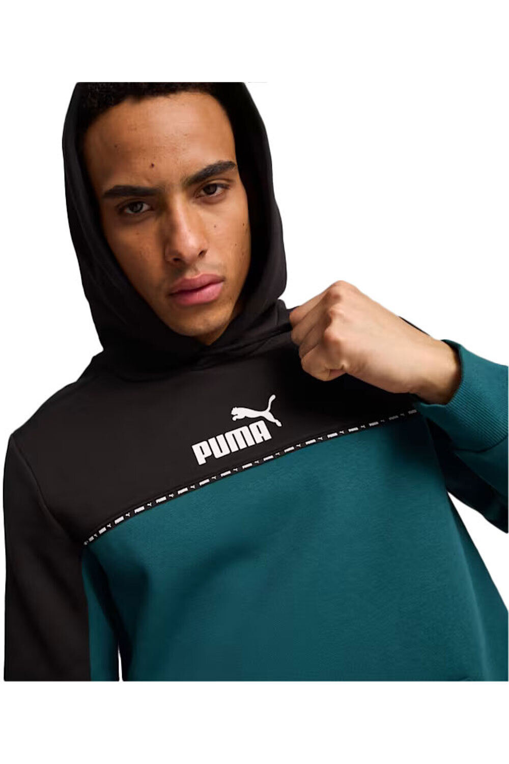 Puma sudadera hombre ESS BLOCK x TAPE Hoo vista detalle