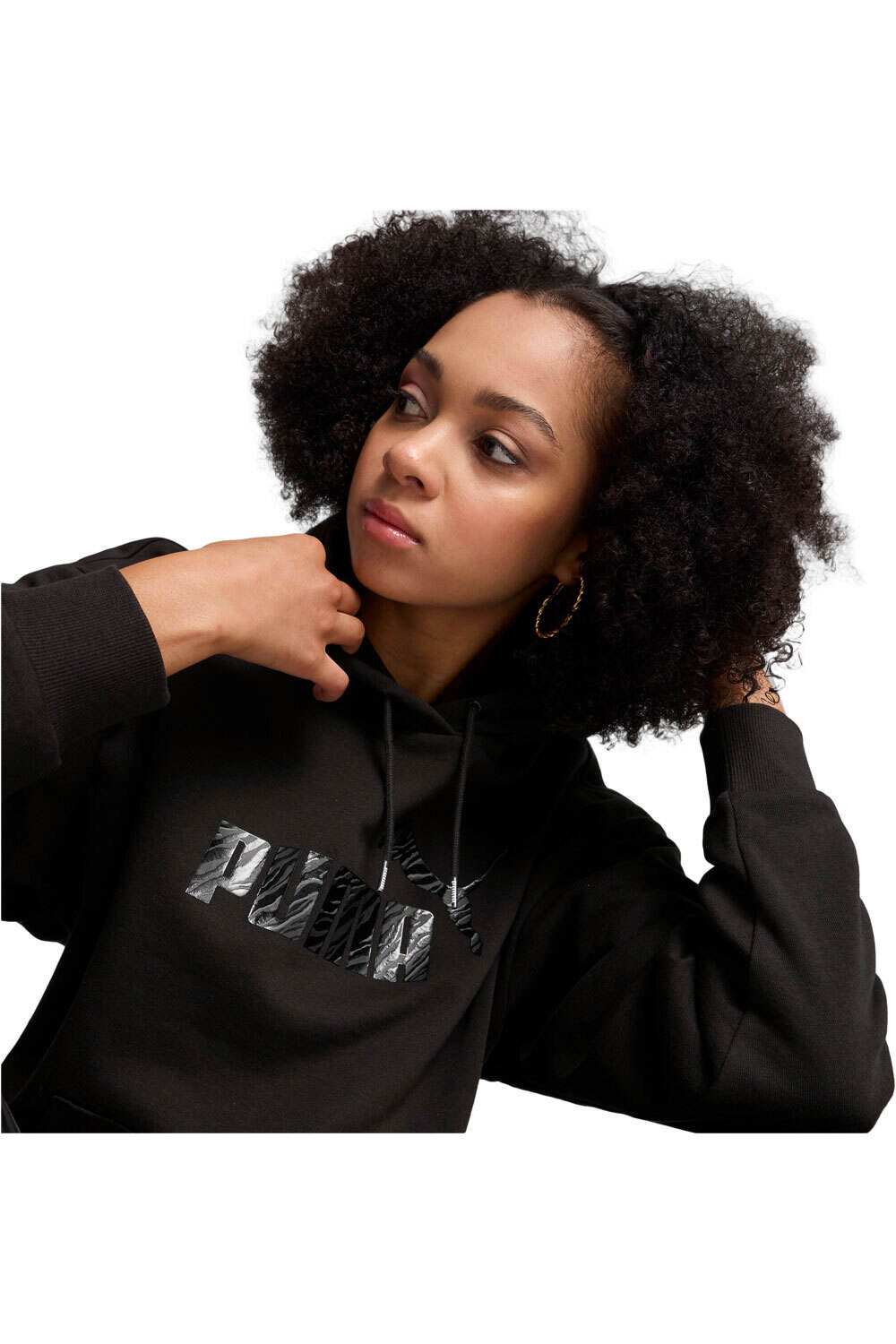 Puma sudadera mujer ESS+ ANIMAL Hoodie F vista detalle