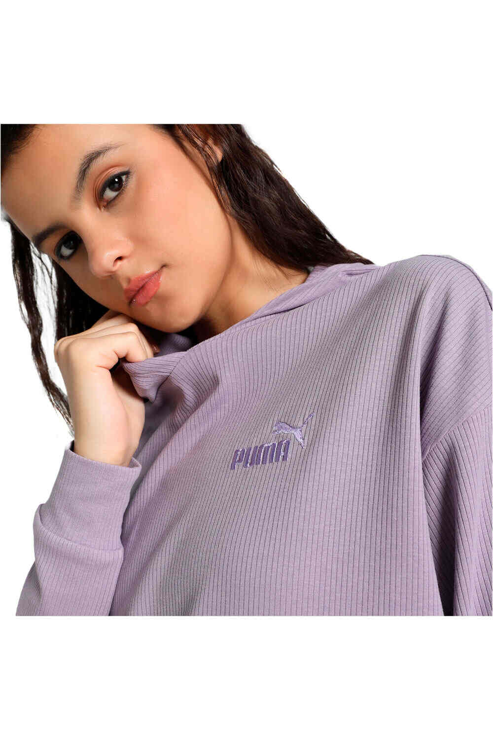 Puma sudadera mujer ESS ELEVATED Hoodie vista detalle