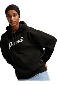 Puma sudadera mujer ESS+ Script Hoodie F vista frontal