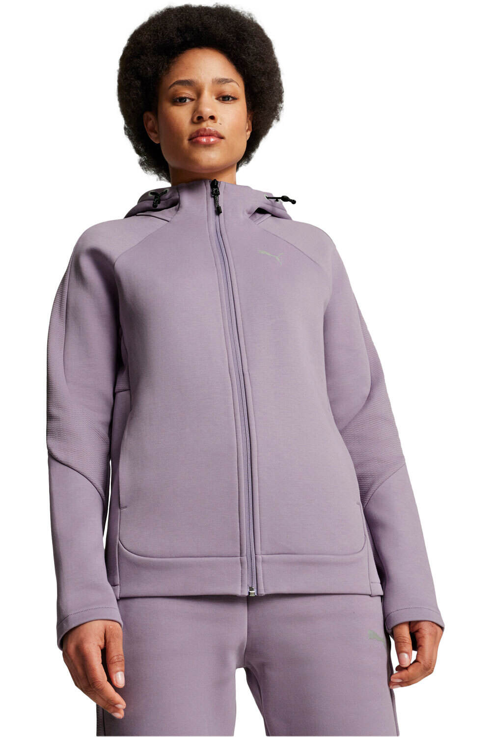 Puma sudadera mujer EVOSTRIPE Full-Zip H vista frontal