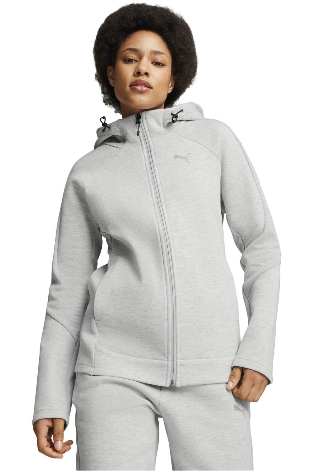 Puma sudadera mujer EVOSTRIPE Full-Zip H vista frontal