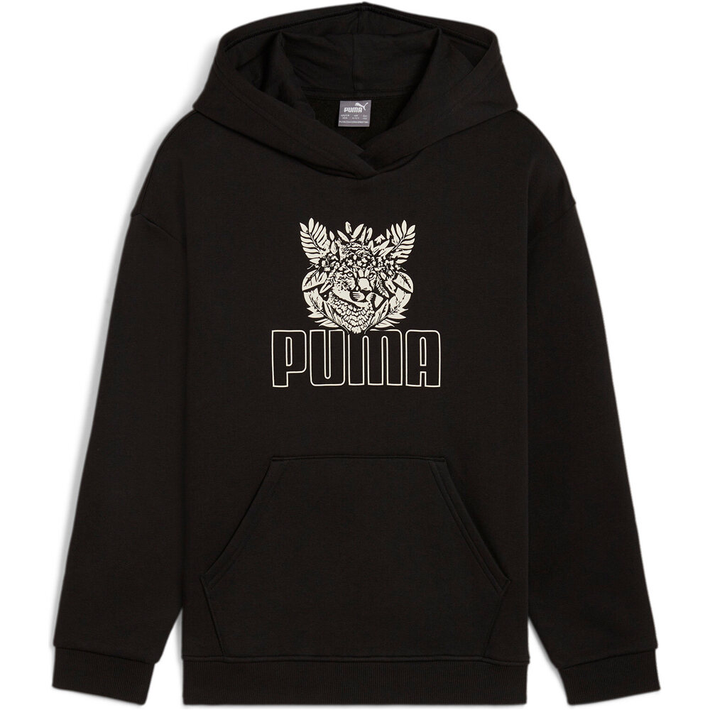 Puma sudadera niña ESS+ TROPICAT Hoodie vista detalle