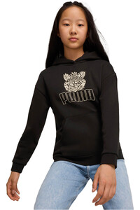 Puma sudadera niña ESS+ TROPICAT Hoodie vista frontal