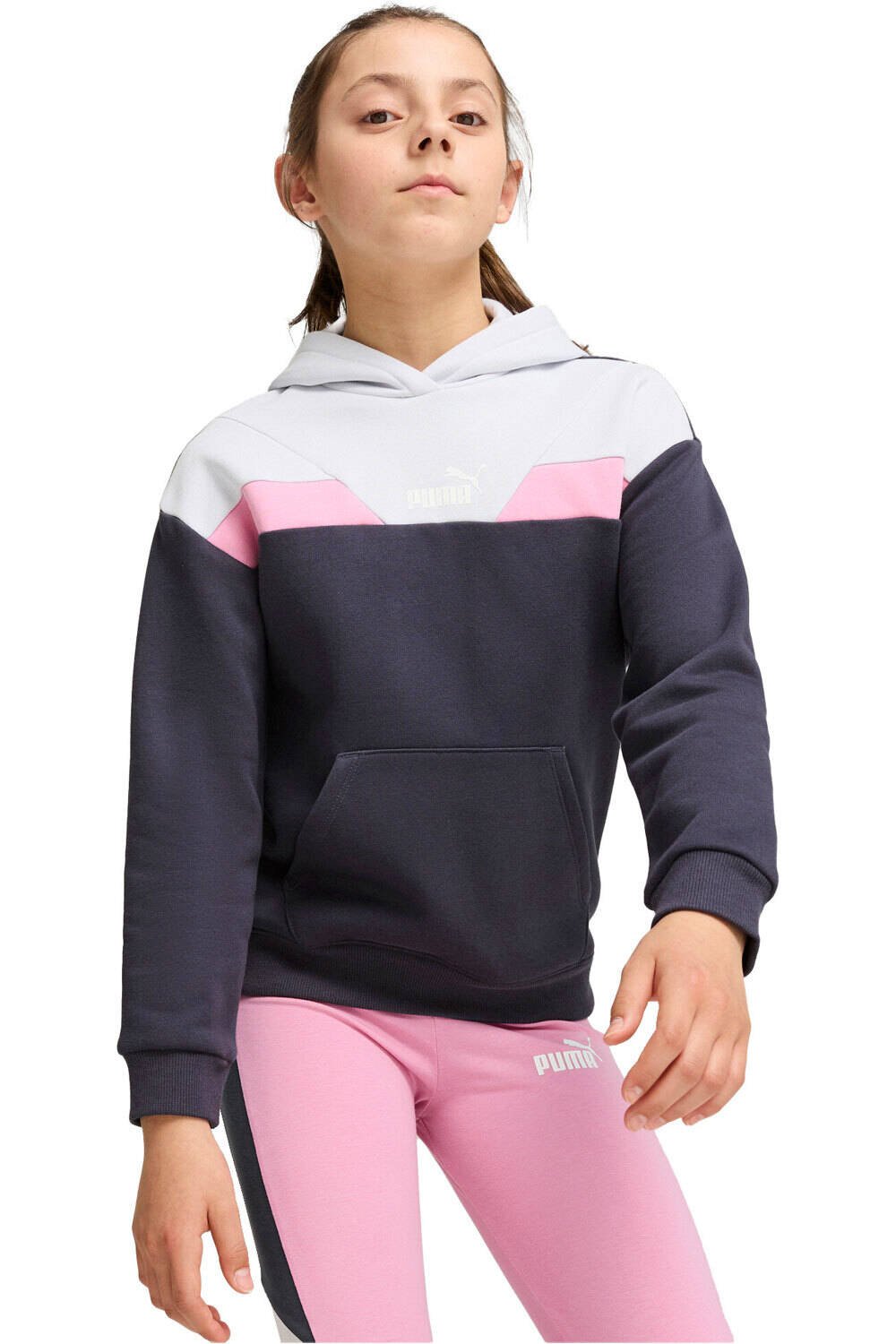 Puma sudadera niña PUMA POWER Hoodie FL vista frontal