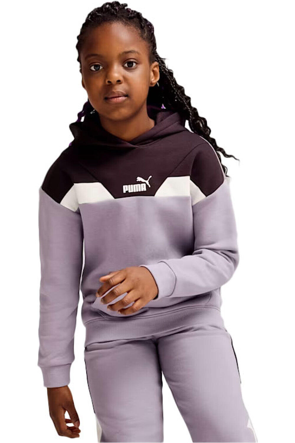 Puma sudadera niña PUMA POWER Hoodie FL vista frontal