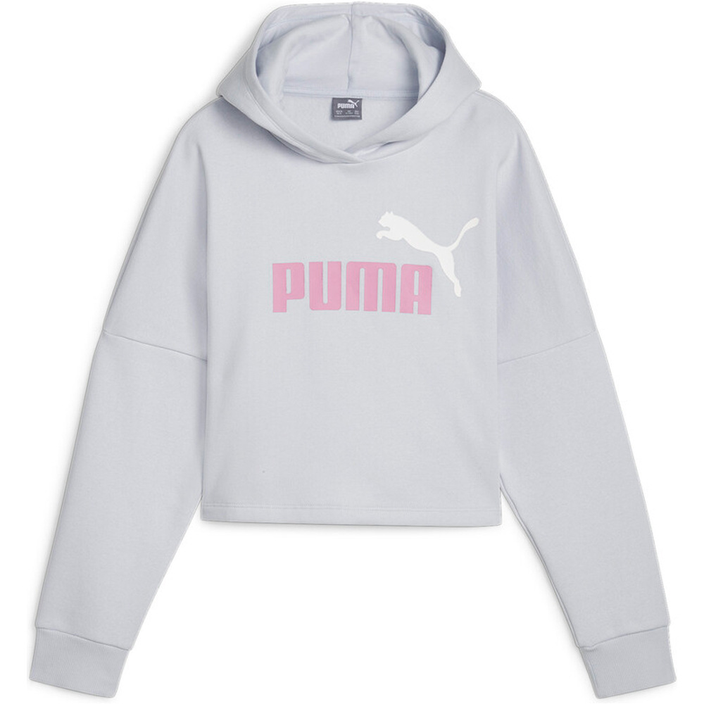 Puma sudadera niña X_ESS Logo Cropped Hoo vista frontal