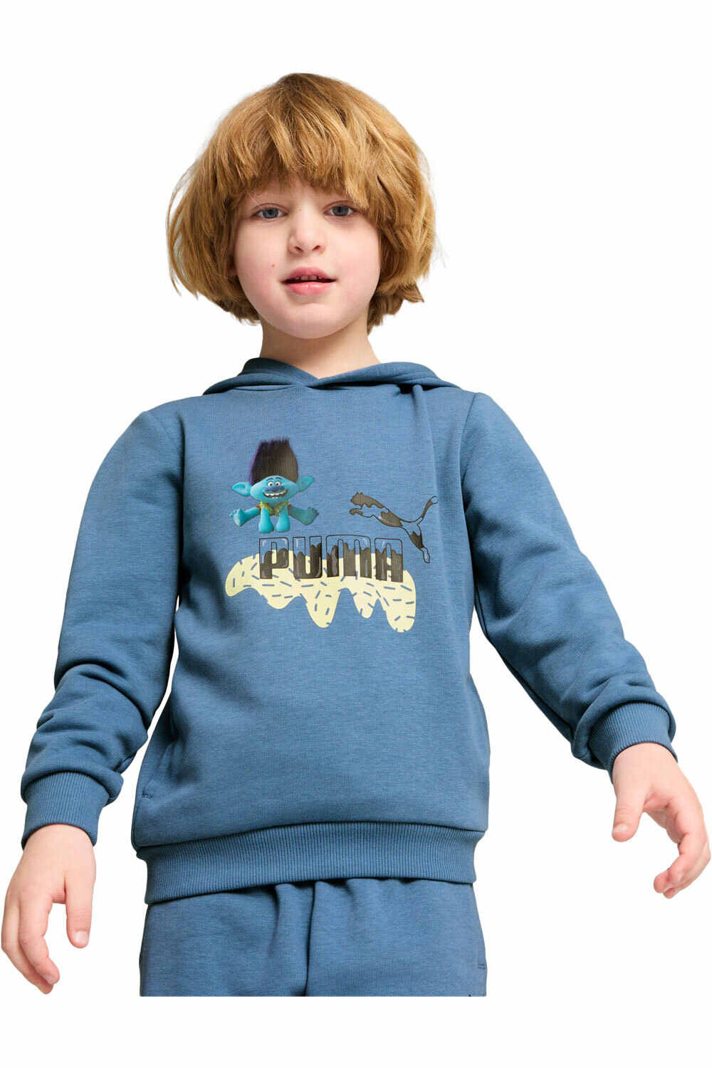 Puma sudadera niño PUMA X TROLLS Hoodie vista frontal