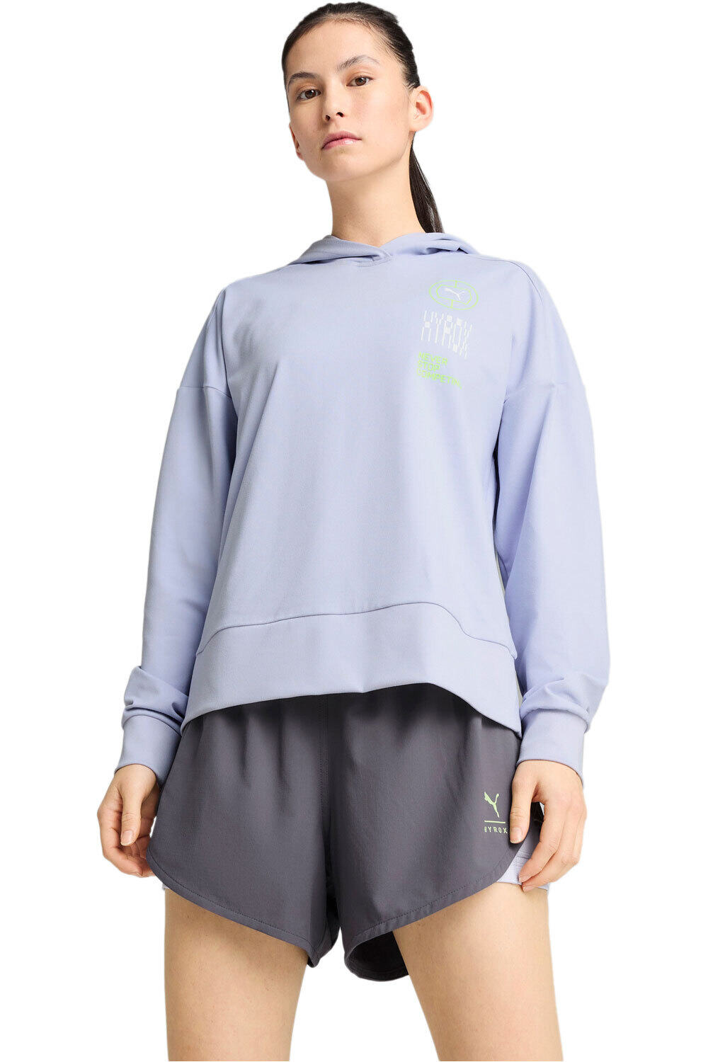 Puma sudaderas deportivas mujer W PUMA x HYROX Cloud vista frontal