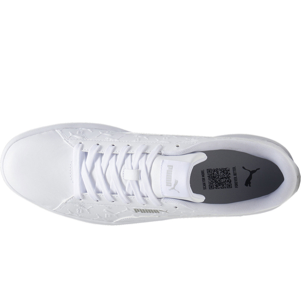 Puma zapatilla moda hombre Puma Smash 3.0 Superlogo vista superior