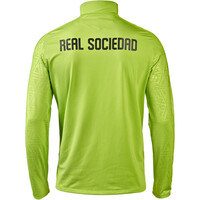 Real Sociedad camiseta de fútbol oficiales R.SOCIEDAD 25  PLAYER TRNG 1/4 ZIP TOP SR vista trasera