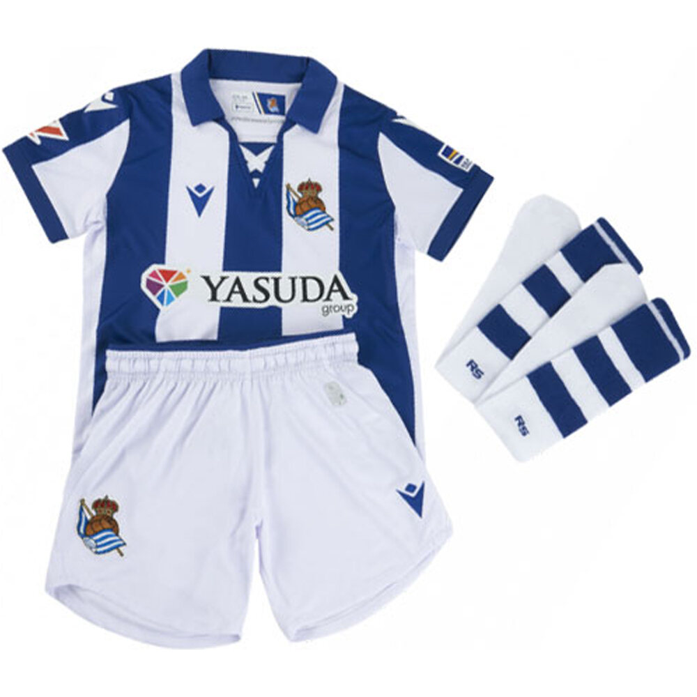 Real Sociedad equipación fútbol niño R.SOCIEDAD 25 H MINI vista frontal