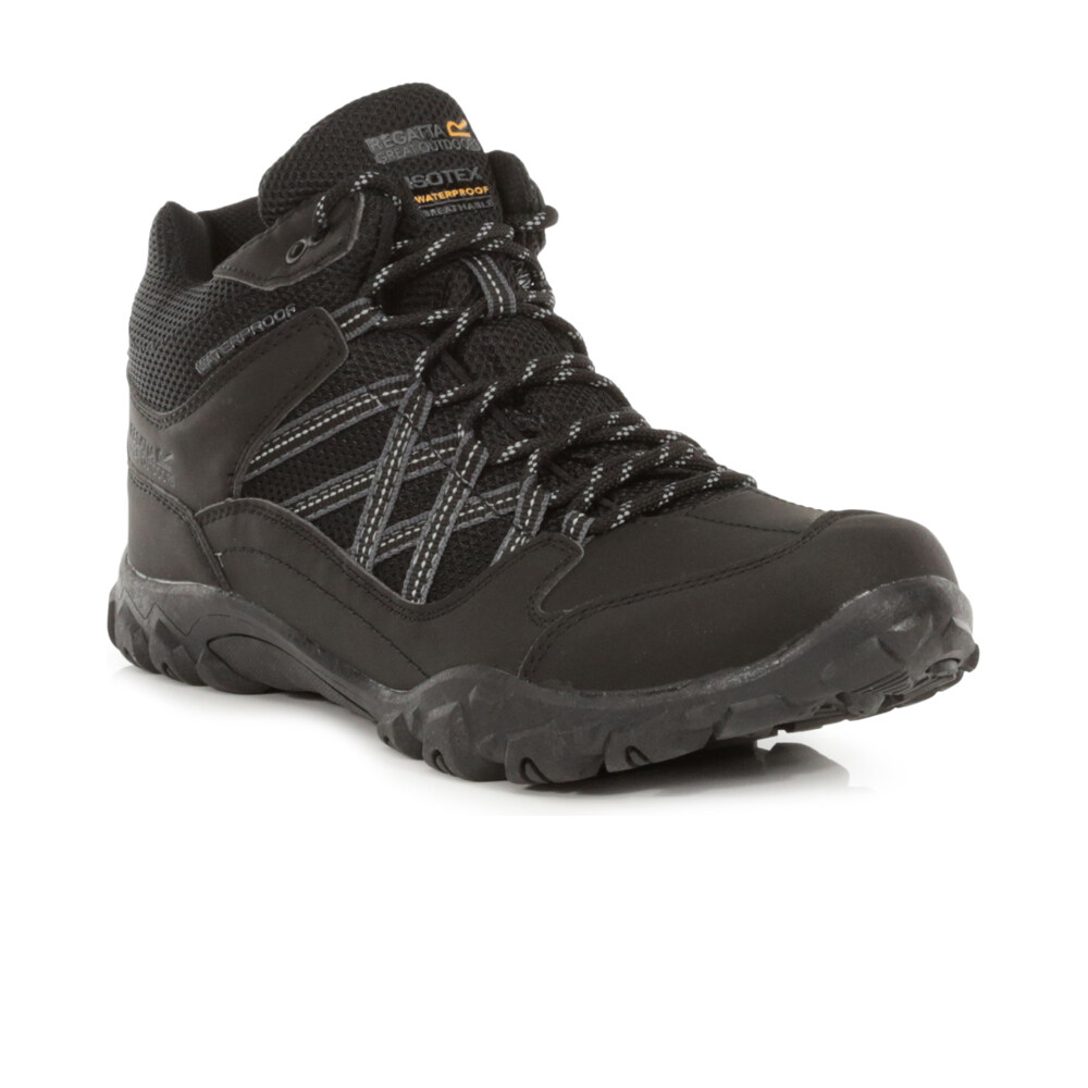 Regatta bota trekking hombre Edgepoint Mid WP NEGR lateral interior