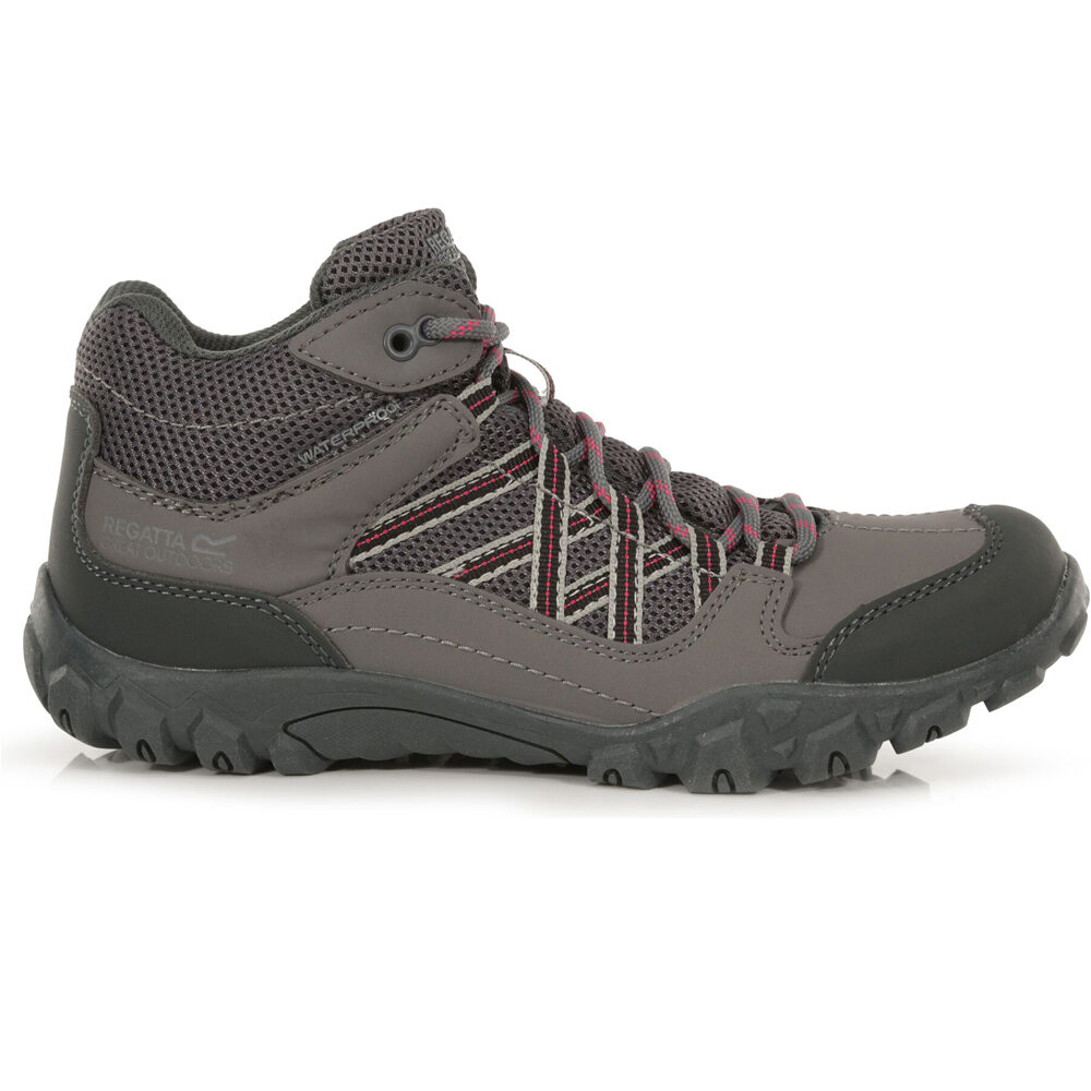 Regatta zapatilla trekking mujer Ldy Edgepoint WP GRRO lateral exterior