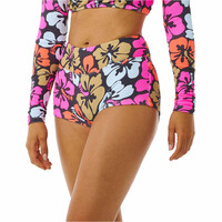 Rip Curl braga bikini HIBISCUS HEAT BOYLEG vista trasera