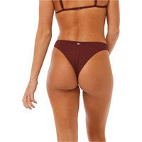 Rip Curl braga bikini PREMIUM SURF HI LEG SKIMPY vista trasera