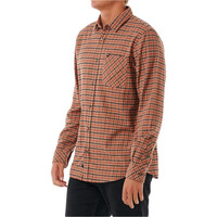 Rip Curl camisa manga larga hombre CLASSIC SURF CHECKED IN FLANNE vista trasera