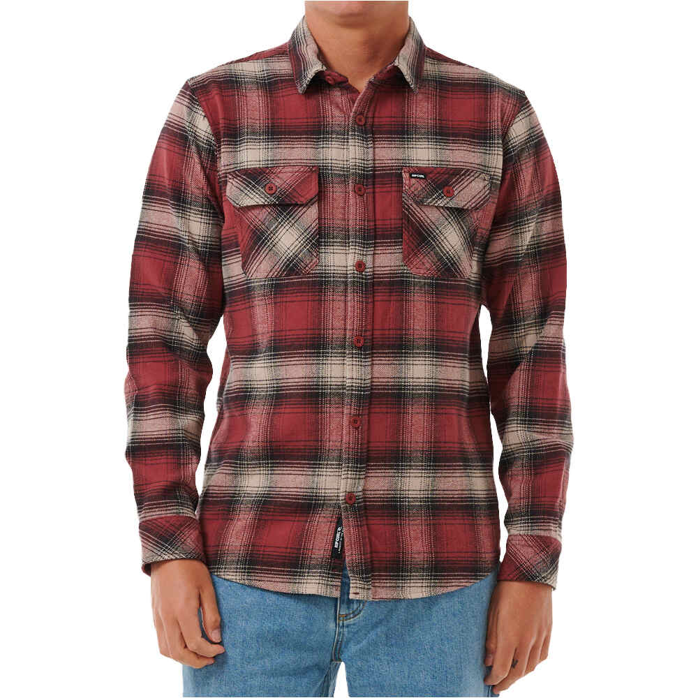 Rip Curl camisa manga larga hombre COUNT FLANNEL SHIRT vista frontal