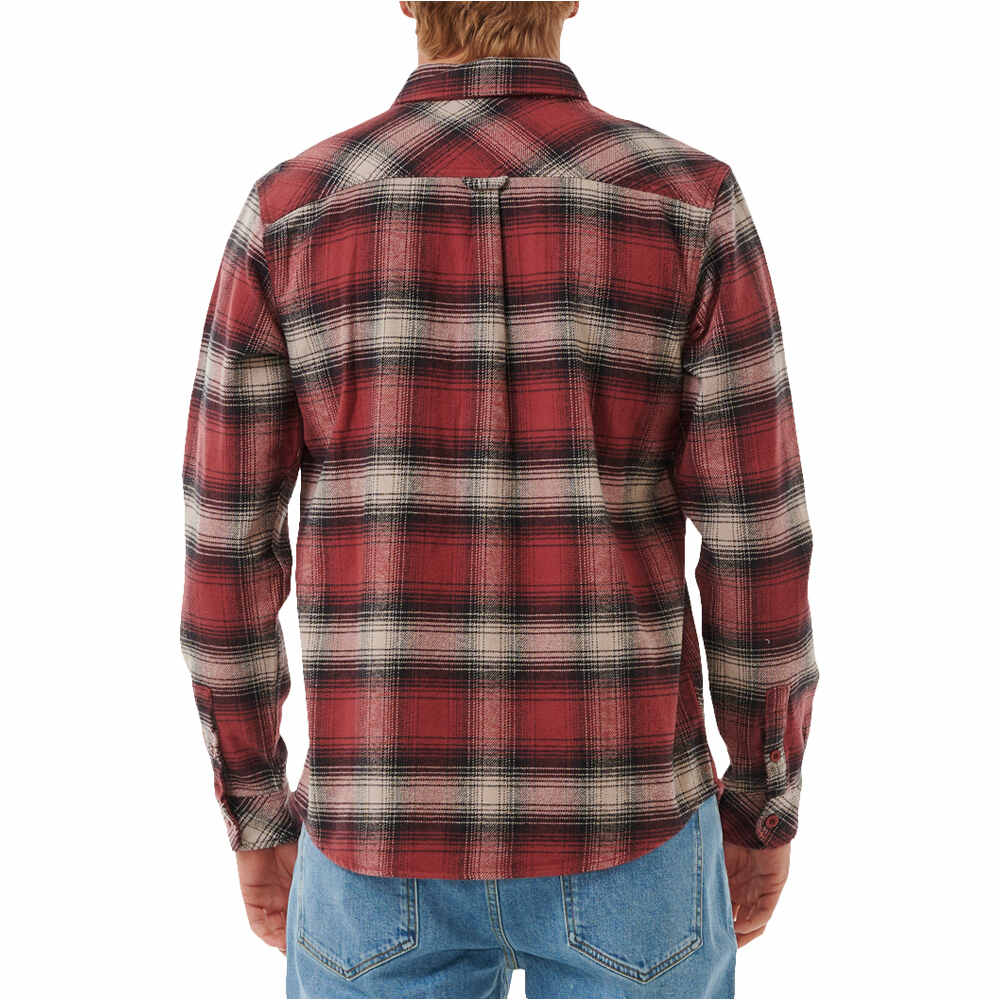 Rip Curl camisa manga larga hombre COUNT FLANNEL SHIRT vista trasera