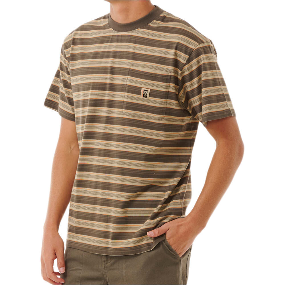 Rip Curl camiseta manga corta hombre SEARCH STRIPE TEE vista trasera