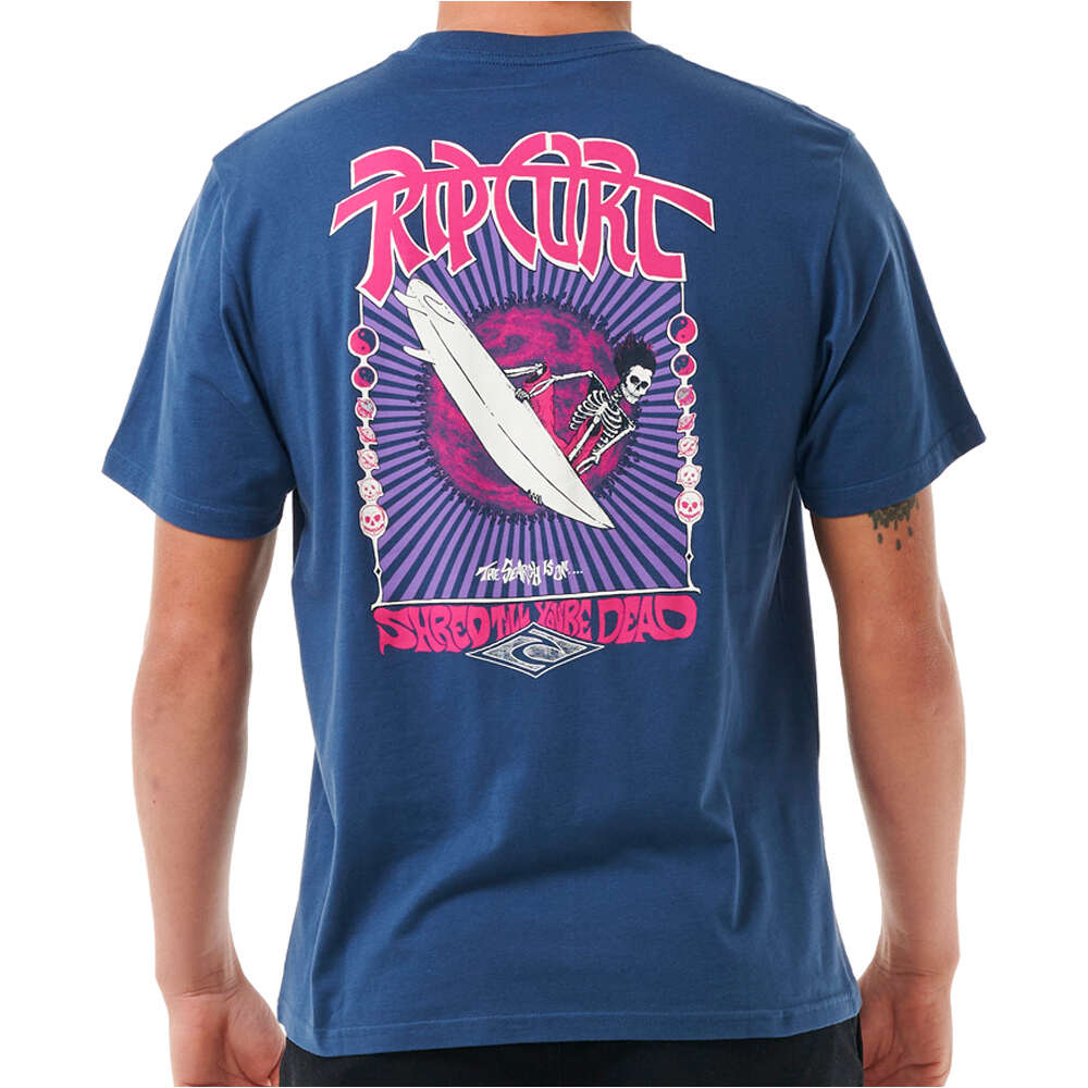 Rip Curl camiseta manga corta hombre SHRED TILL DEAD TEE vista trasera