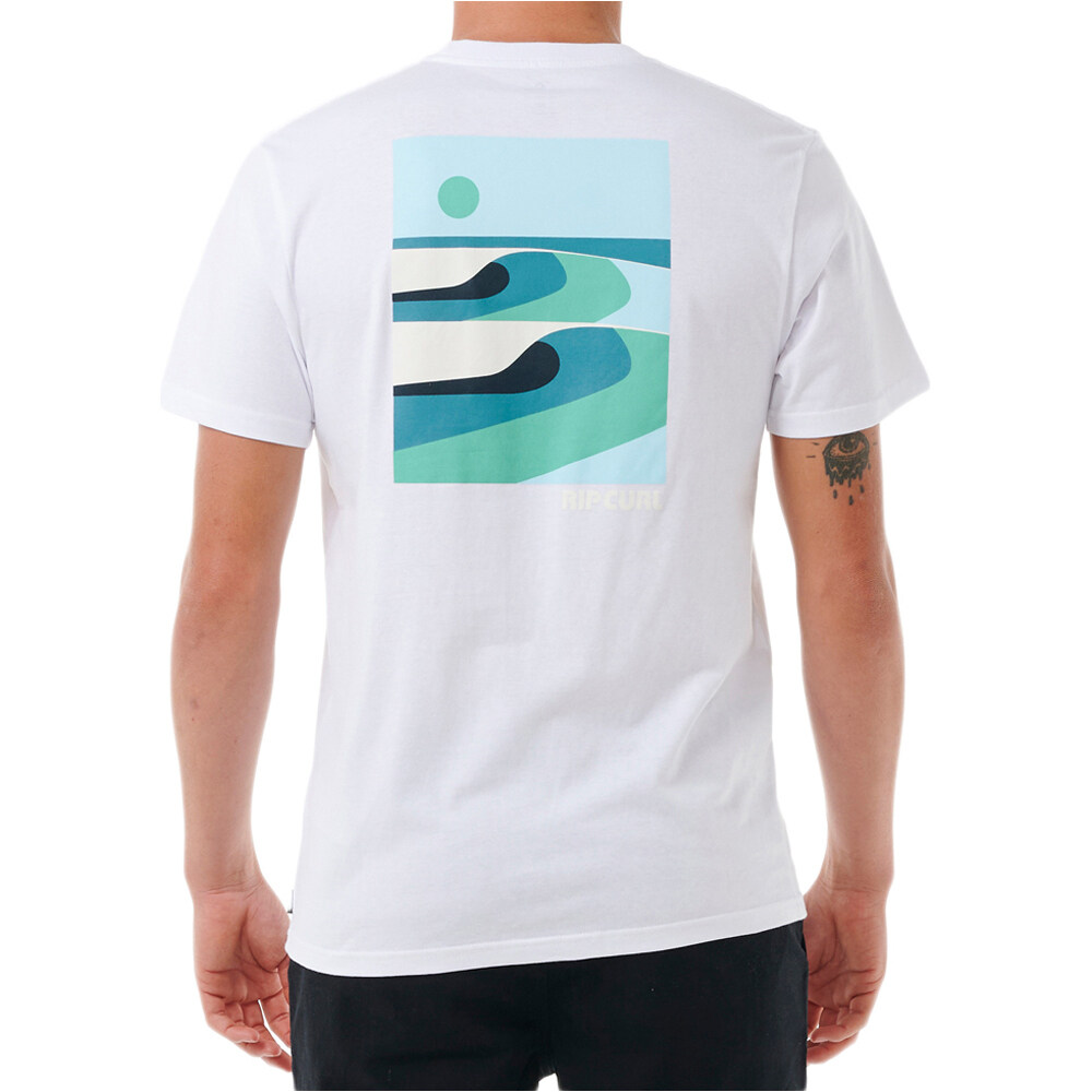 Rip Curl camiseta manga corta hombre SURF REVIVAL LINED UP TEE vista detalle