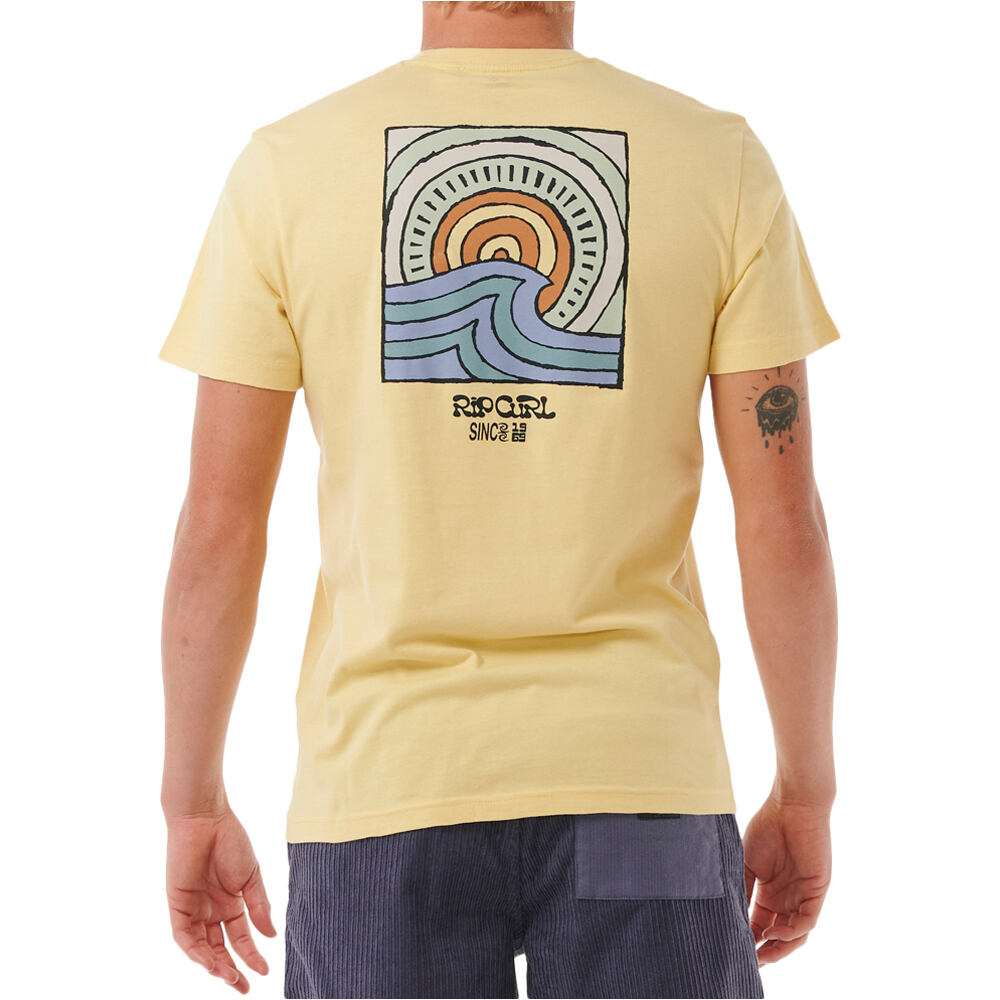 Rip Curl camiseta manga corta hombre SWC HAZEY TEE vista trasera