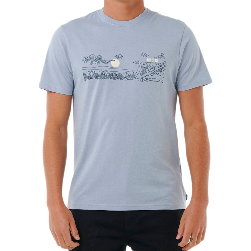 Rip Curl camiseta manga corta hombre UP THE LINE TEE vista frontal