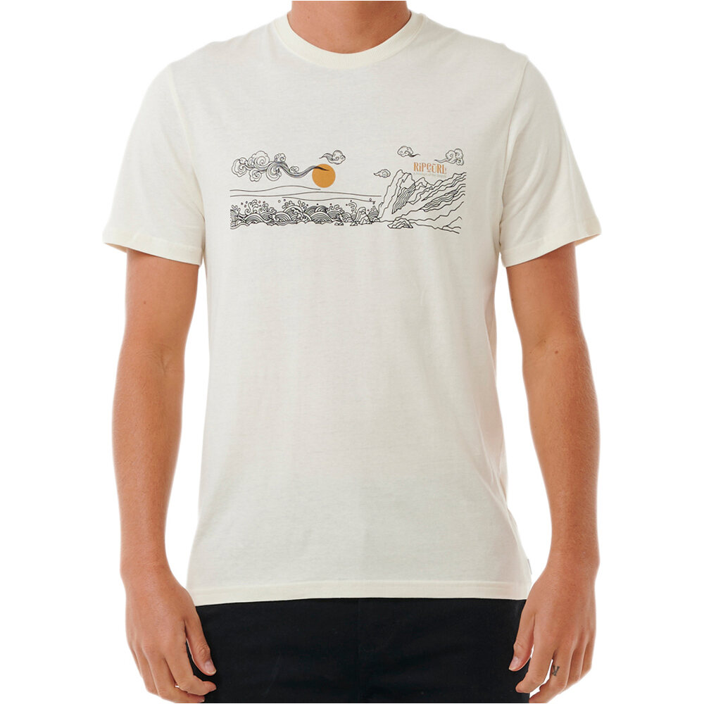 Rip Curl camiseta manga corta hombre UP THE LINE TEE vista frontal