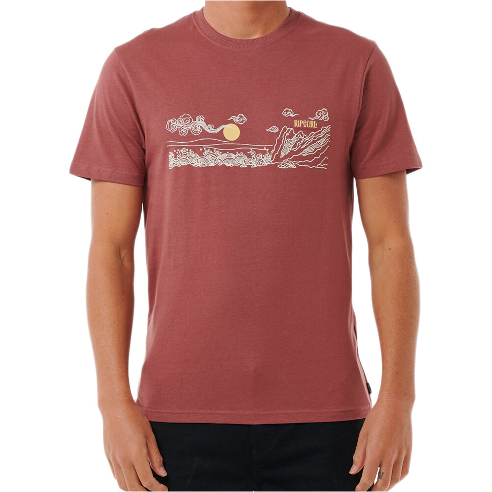 Rip Curl camiseta manga corta hombre UP THE LINE TEE vista frontal