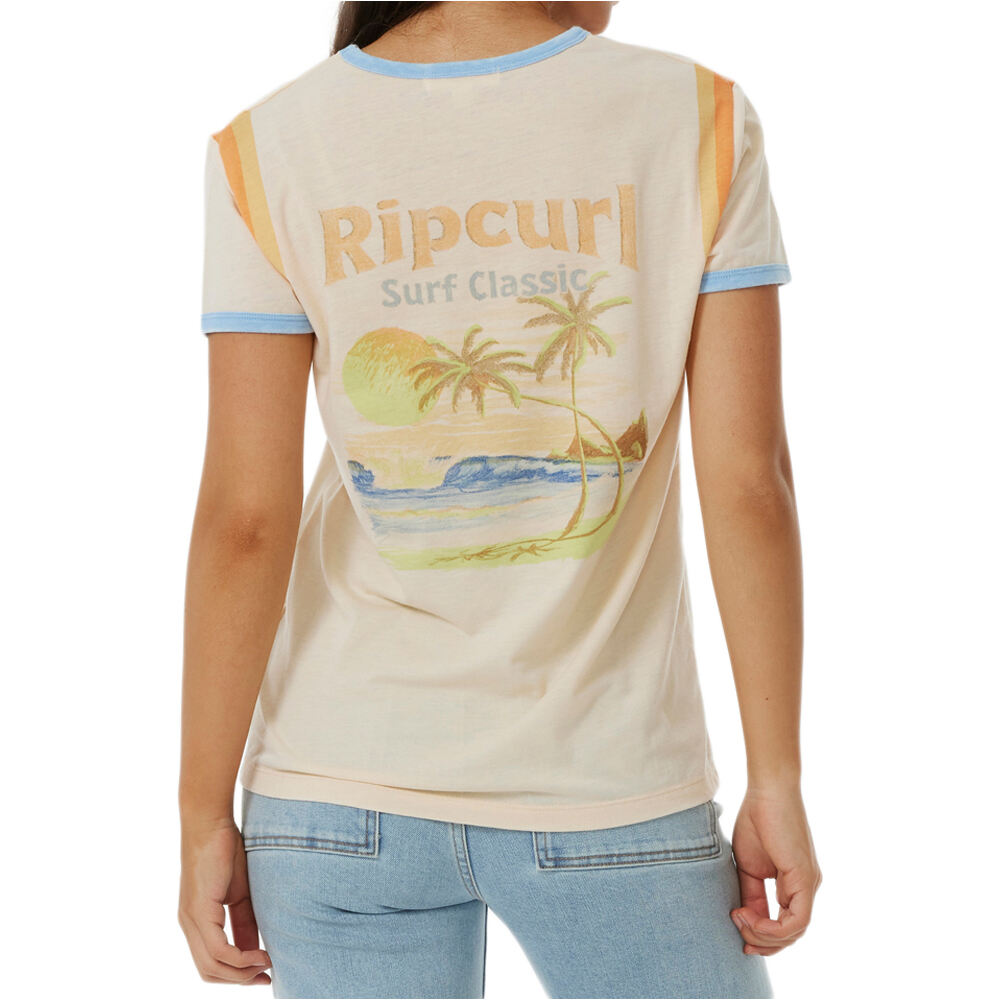 Rip Curl camiseta manga corta mujer RINGER SURF REVIVAL TEE vista detalle