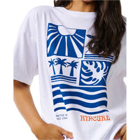 Rip Curl camiseta manga corta mujer SANTORINI SUN HERITAGE TEE vista detalle