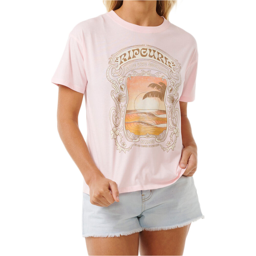 Rip Curl camiseta manga corta mujer SEA SHELLS RELAXED TEE vista frontal