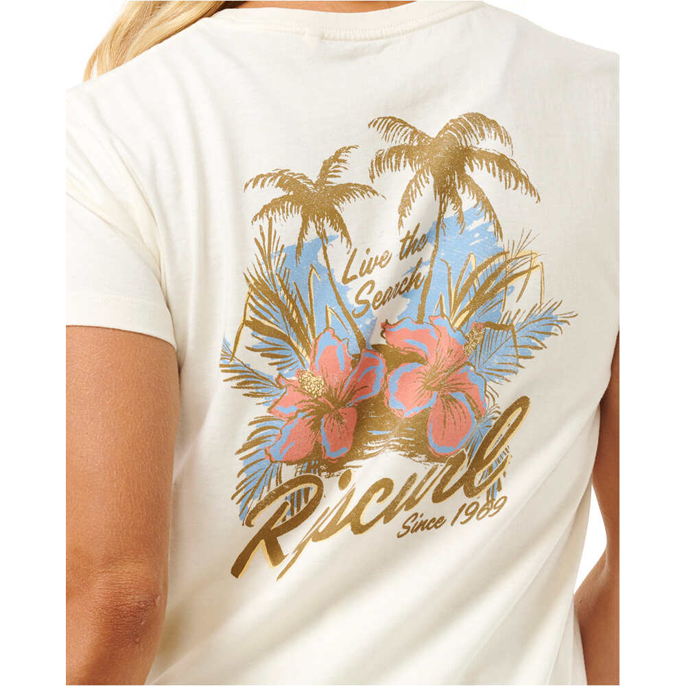 Rip Curl camiseta manga corta mujer WILD BLOOM STANDARD TEE vista detalle