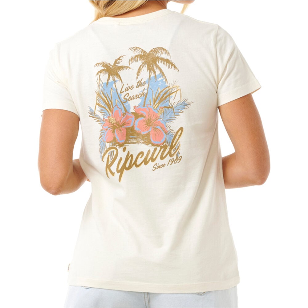 Rip Curl camiseta manga corta mujer WILD BLOOM STANDARD TEE vista trasera