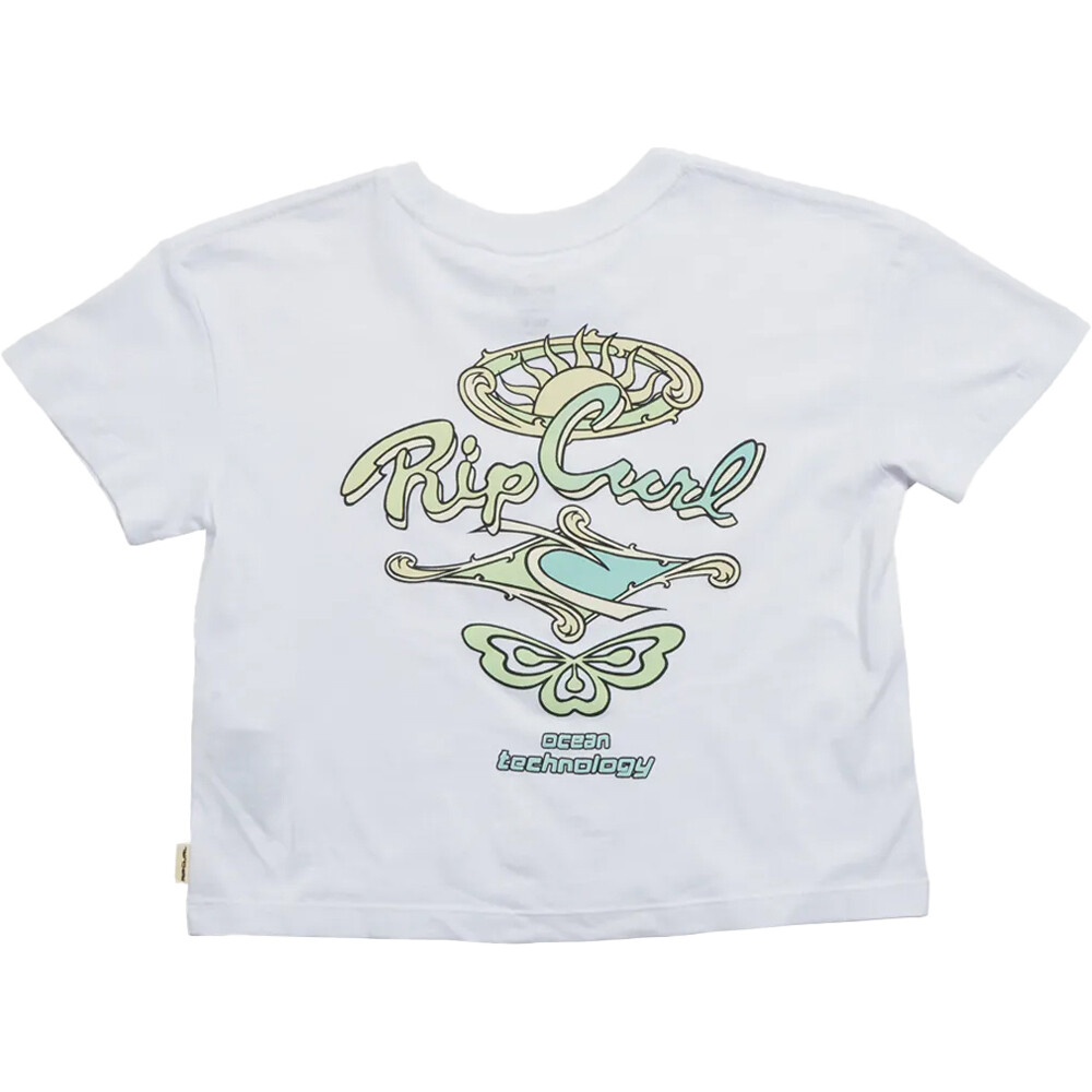 Rip Curl camiseta manga corta niña ROLLING CURL TEE-GIRL vista trasera