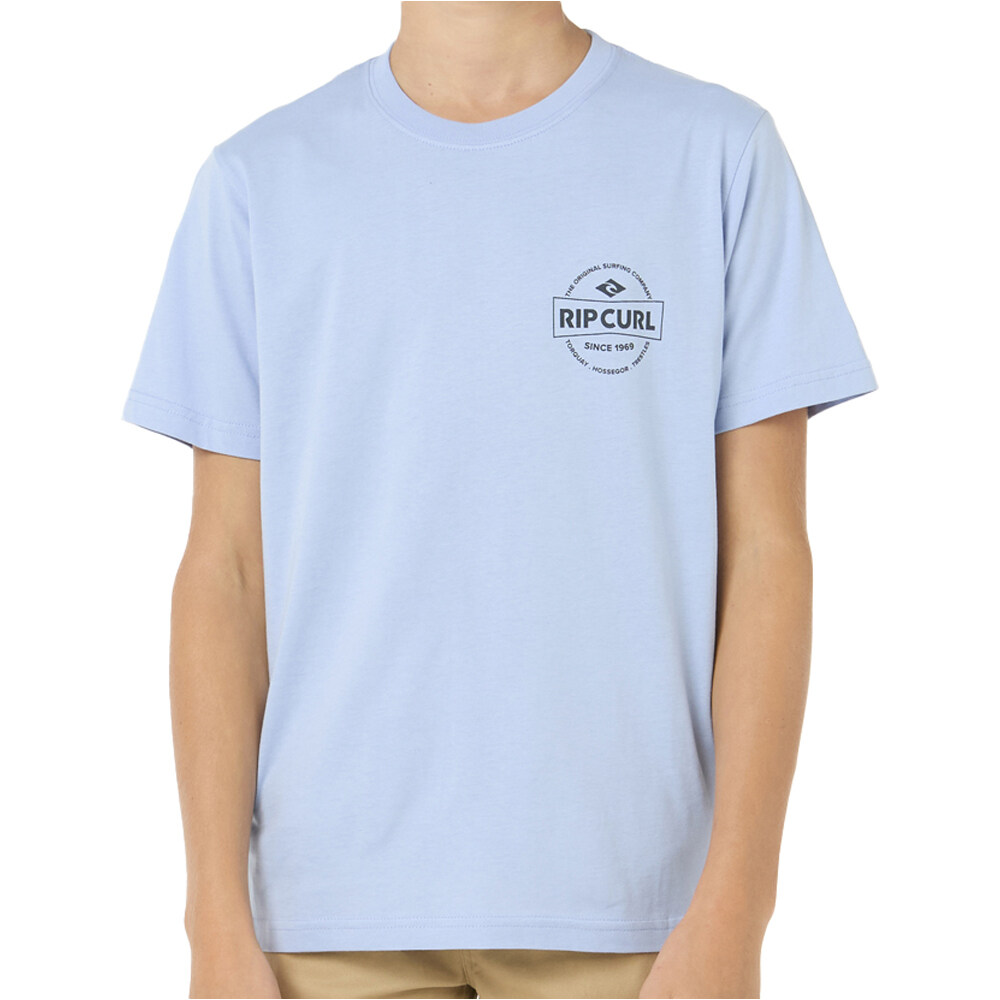 Rip Curl camiseta manga corta niño M_STAPLE TEE -BOY vista frontal