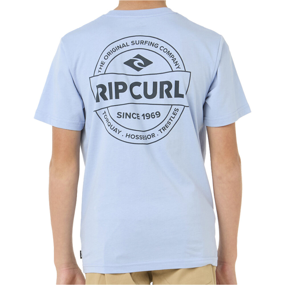 Rip Curl camiseta manga corta niño M_STAPLE TEE -BOY vista trasera