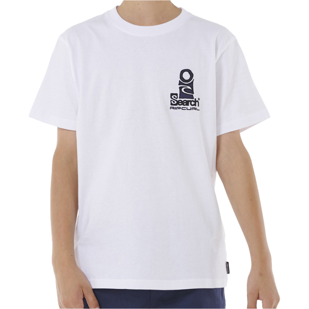 Rip Curl camiseta manga corta niño SEARCH STACK TEE - BOY vista frontal