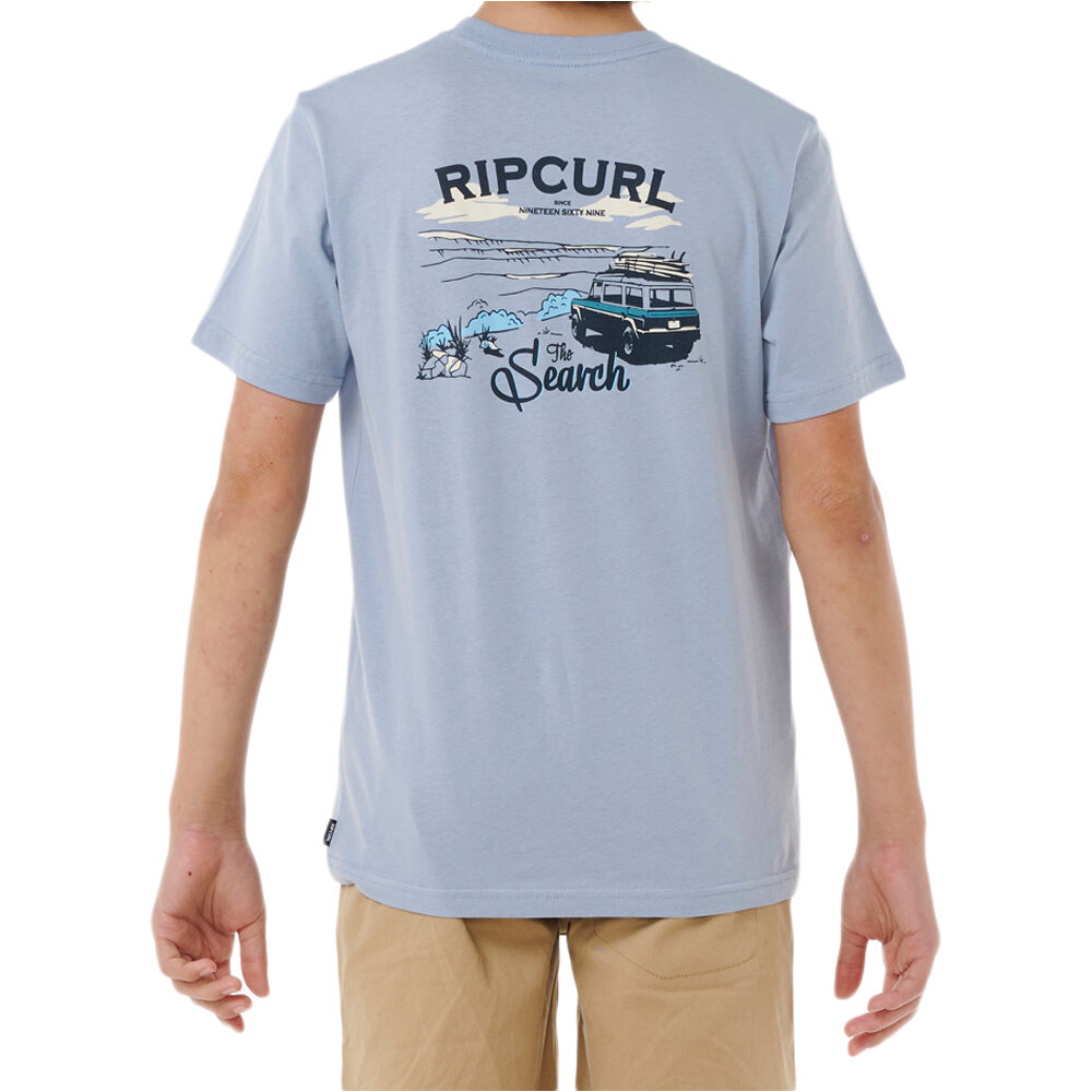 Rip Curl camiseta manga corta niño SEARCH TRIP TEE-BOY vista detalle