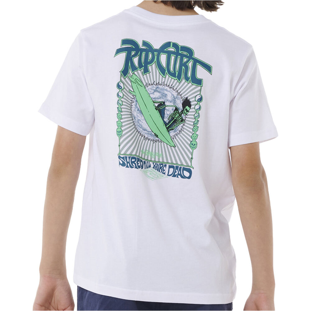 Rip Curl camiseta manga corta niño SHRED TILL DEAD TEE-BOY vista trasera