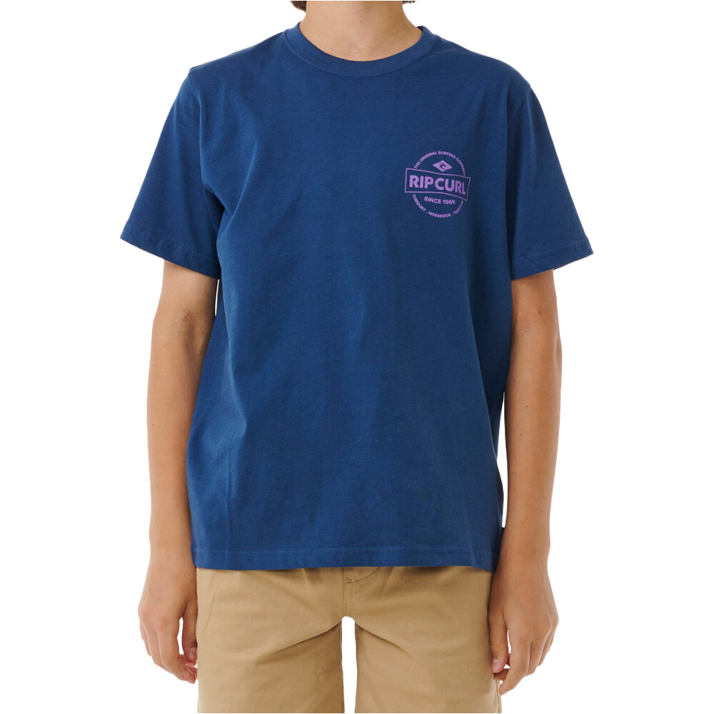 Rip Curl camiseta manga corta niño STAPLE TEE -BOY vista frontal