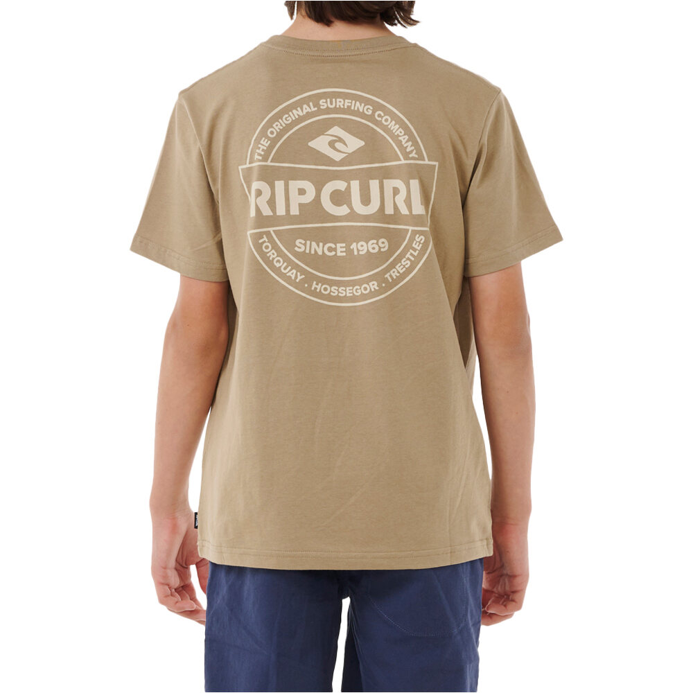 Rip Curl Staple Tee -boy marron camiseta manga corta niño | Forum Sport