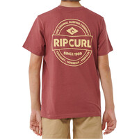 Rip Curl camiseta manga corta niño STAPLE TEE -BOY vista trasera