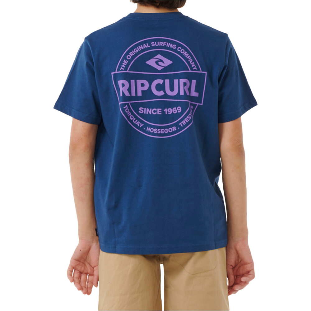 Rip Curl camiseta manga corta niño STAPLE TEE -BOY vista trasera