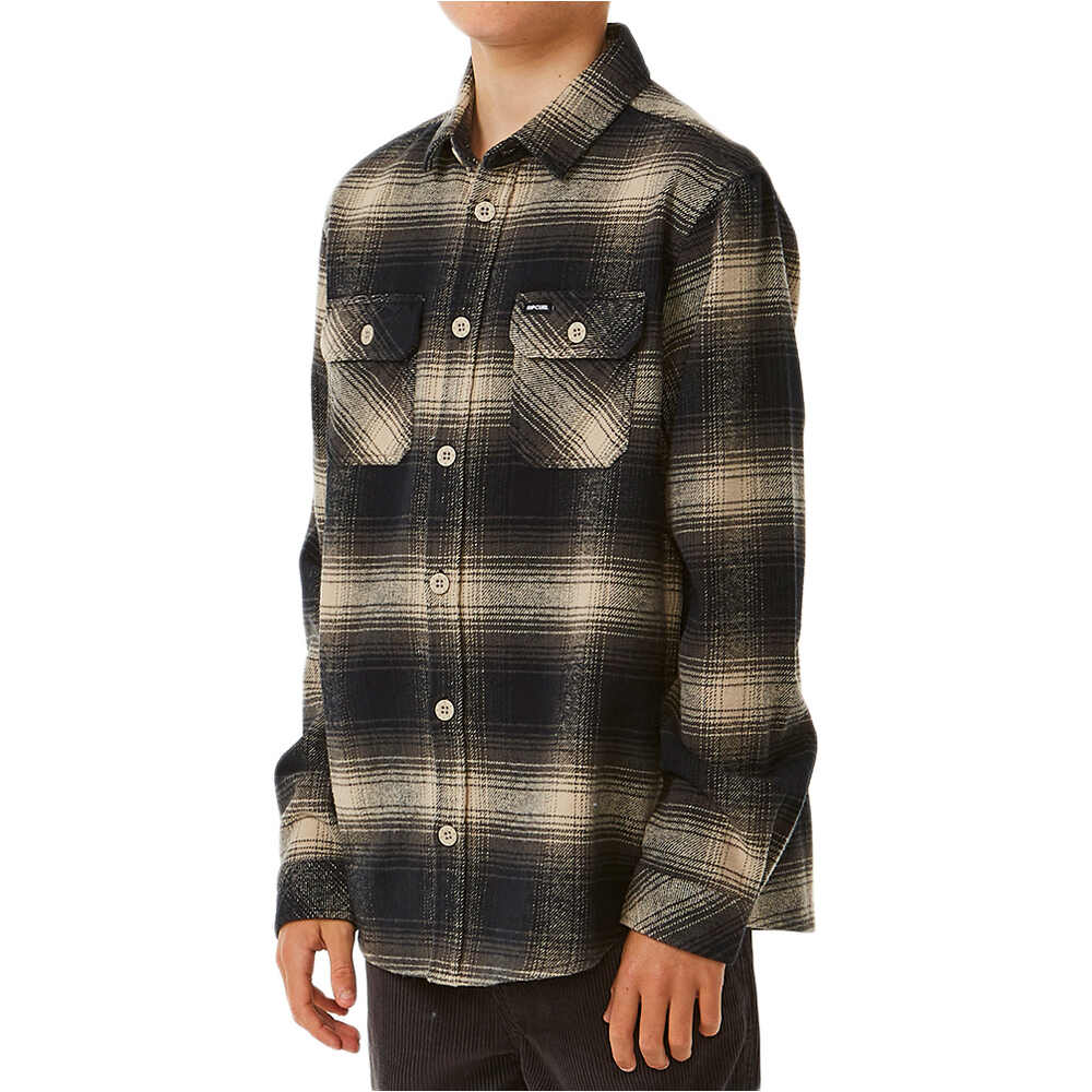 Rip Curl camiseta manga larga niño COUNT FLANNEL SHIRT -BOY vista trasera