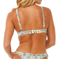 Rip Curl parte de arriba bikini BLOCK PARTY ADJUSTABLE HALTER vista trasera